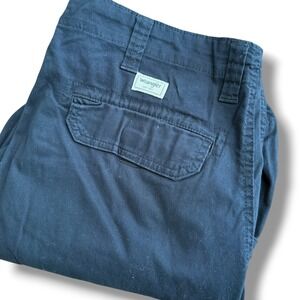 Wrangler Men's Cargo Pants 38x32 Black Cotton Blend‎